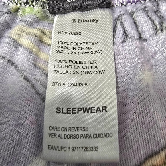 Disney‎ Hocus Pocus Lounge Sleep Pajama Pants 2X Plus Size Halloween - Picture 9 of 10